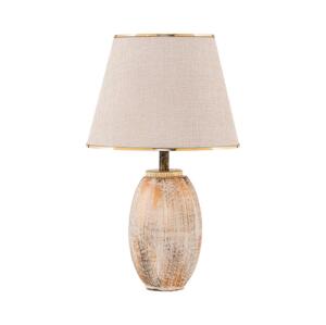 Stolní lampa RAMZES 1xE27/40W/230V krémová/zlatá
