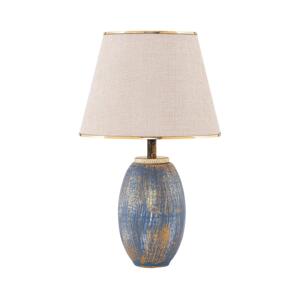 Stolní lampa RAMZES 1xE27/40W/230V krémová/modrá