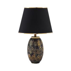 Stolní lampa RAMZES 1xE27/40W/230V černá/zlatá