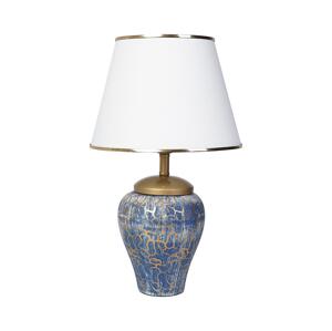 Stolní lampa 1xE27/40W/230V modrá/zlatá