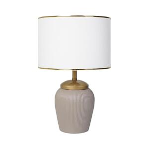 Stolní lampa RAMZES 1xE27/40W/230V bílá/béžová