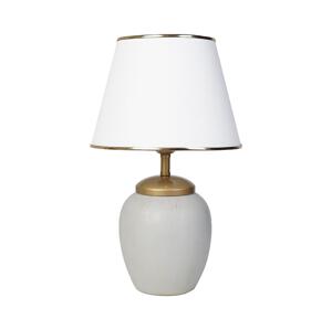 Stolní lampa RAMZES 1xE27/40W/230V bílá/šedá