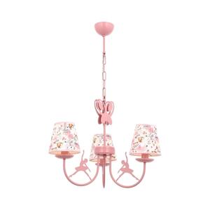 Dětský lustr BALLENNA 3xE14/40W/230V růžová