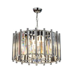 Lustr na řetězu CRYSTALLINE 6xE14/40W/230V lesklý chrom