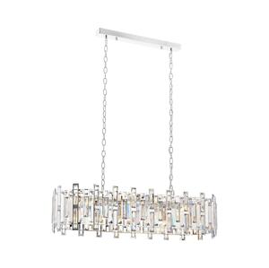 Lustr na řetězu CRYSTALLINE 13xE14/40W/230V lesklý chrom