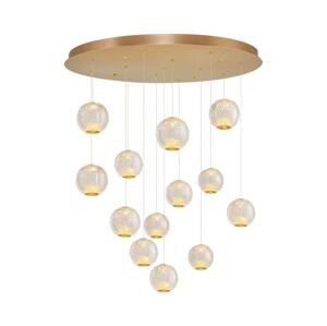 LED Lustr na lanku CREMONA 13xLED/5W/230V 3000K zlatá