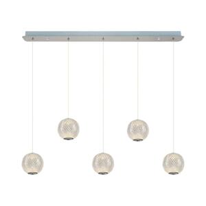 LED Lustr na lanku CREMONA 5xLED/5W/230V 3000K matný chrom