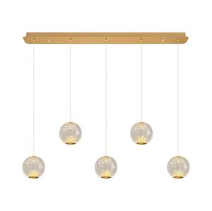 LED Lustr na lanku CREMONA 5xLED/5W/230V 3000K zlatá