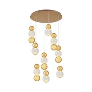 LED Lustr na lanku CREMONA LED/51W/230V 3000K zlatá