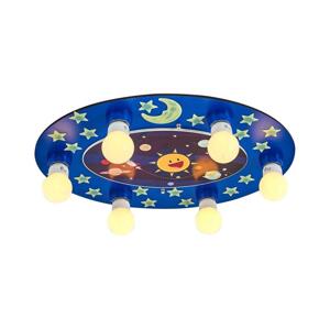 Dětské stropní svítidlo LUCCA 6xE27/24W/230V modrá