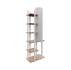 Stojací lampa s poličkami MODA DOR 1xE27/40W/230V bílá/hnědá