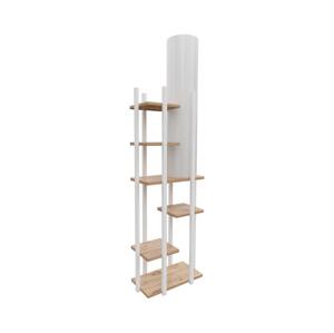 Stojací lampa s poličkami VOGUE 1xE27/40W/230V 160 cm bílá