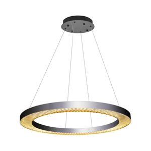 LED Lustr na lanku JESI LED/90W/230V 3000K pr. 100 cm stříbrná