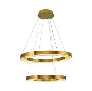 LED Lustr na lanku JESI LED/140W/230V 3000K pr. 100 cm bronzová