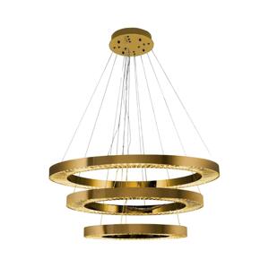 LED Lustr na lanku JESI LED/99W/230V 3000K pr. 100 cm bronzová