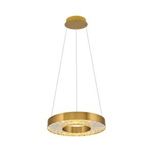 LED Lustr na lanku JESI LED/35W/230V 3000K pr. 40 cm bronzová