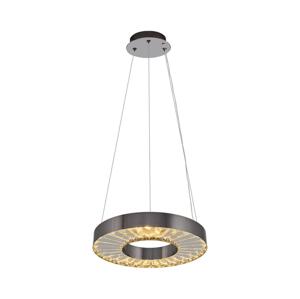 LED Lustr na lanku JESI LED/35W/230V 3000K pr. 40 cm stříbrná