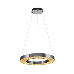 LED Lustr na lanku JESI LED/35W/230V 3000K pr. 60 cm stříbrná