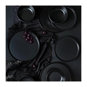 Jídelní sada 18 ks černá/keramika 275KRM1862