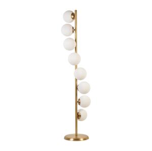 Stojací lampa SIMAY 1xE27/40W/230V zlatá/bílá