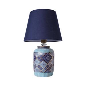 Stolní lampa RAMZES 1xE27/40W/230V modrá