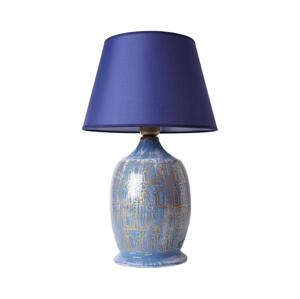 Stolní lampa RAMZES 1xE27/40W/230V modrá