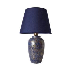 Stolní lampa RAMZES 1xE27/40W/230V modrá