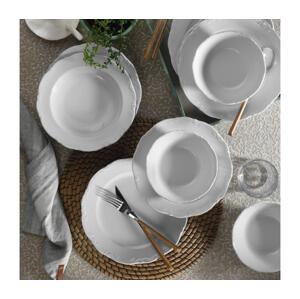 Jídelní sada 18 ks bílá/porcelán 719KTP9759
