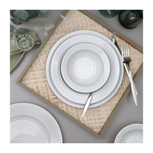 Jídelní sada 18 ks bílá/porcelán 719KTP9773