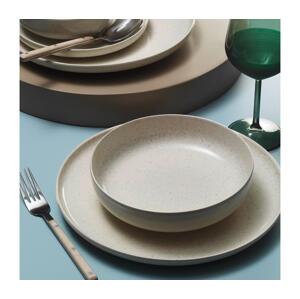 Jídelní sada 8 ks béžová/porcelán 719KTP9784