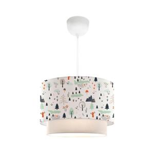 Dětský lustr CANDY 1xE27/40W/230V bílá/pestrobarevná