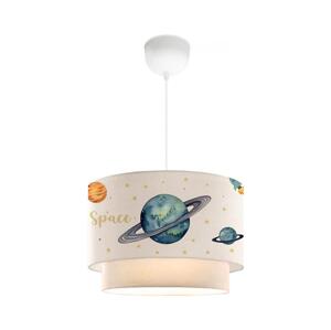 Dětský lustr CANDY 1xE27/40W/230V bílá/pestrobarevná