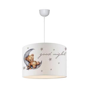 Dětský lustr CANDY 1xE27/40W/230V bílá/hnědá