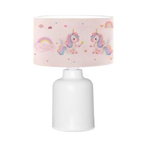 Dětská lampička CANDY 1xE27/40W/230V růžová/bílá