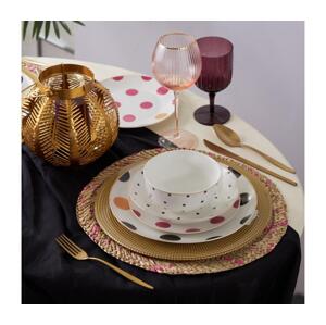 Jídelní sada 24 ks pestrobarevná/porcelán 216KRC2150