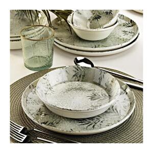 Jídelní sada 12 ks šedá/porcelán 430KSV8962