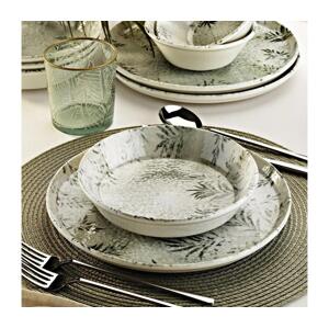 Jídelní sada 18 ks šedá/porcelán 430KSV8971