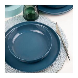 Jídelní sada 12 ks modrá/porcelán 710KTP9751