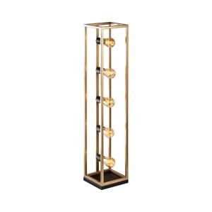Stojací lampa KAFES 5xE27/40W/230V zlatá