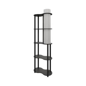 Stojací lampa s poličkami NOTO 1xE27/40W/230V černá