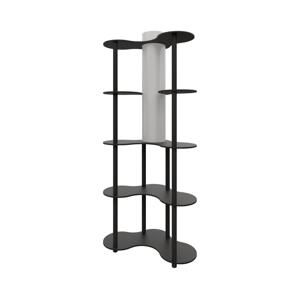 Stojací lampa s poličkami NOTO 1xE27/40W/230V černá