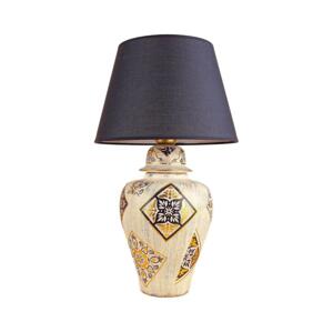 Stolní lampa RAMZES 1xE27/40W/230V modrá/béžová