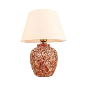 Stolní lampa RAMZES 1xE27/40W/230V krémová/červená