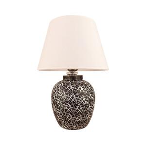 Stolní lampa RAMZES 1xE27/40W/230V bílá/černá