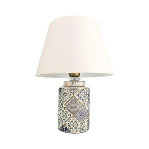 Stolní lampa RAMZES 1xE27/40W/230V bílá/šedá