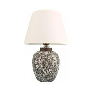 Stolní lampa RAMZES 1xE27/40W/230V bílá/šedá