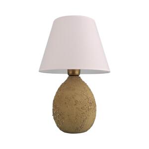 Stolní lampa RAMZES 1xE27/40W/230V bílá/hnědá