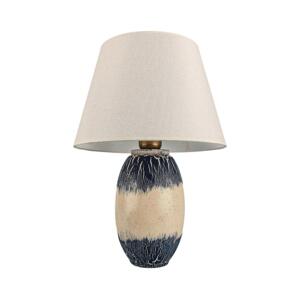 Stolní lampa RAMZES 1xE27/40W/230V béžová/modrá