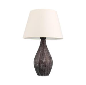 Stolní lampa RAMZES 1xE27/40W/230V bílá/hnědá