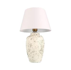 Stolní lampa RAMZES 1xE27/40W/230V bílá/krémová